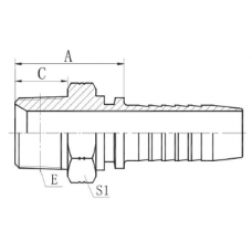 Фитинг DN 06 BSPT 3/8