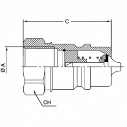 БРС ISO A BSP 1.1/4 - D1.1/4 Ниппель VSAA