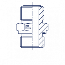 Штуцер FE D25 ORFS 1.7/16 - BSP 3/4