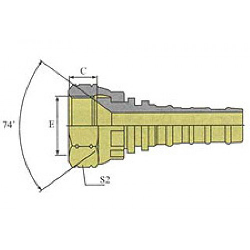 Фитинг DN 50 JIC (Г) 2.1/2 Interlock