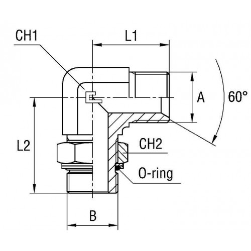 Штуцер FRG90 BSP 1/2