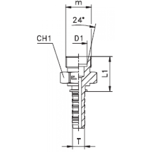 Фитинг DN 05 DKO-S (Ш) 16x1.5 8