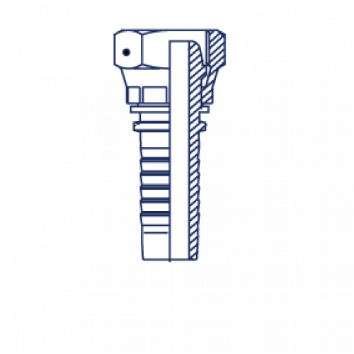 Фитинг DN 10 DK (Г) 22x1.5 накидная гайка