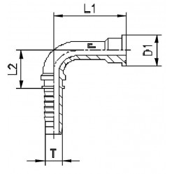 Фитинг DN 12 SFS 1/2 31.8 (90)