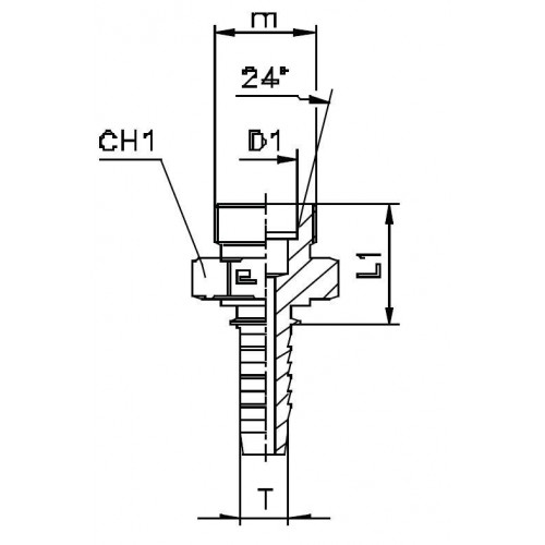 Фитинг DN 12 DKO-L (Ш) 26x1.5 18