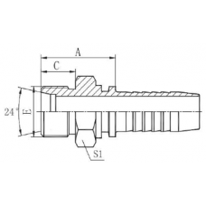 Фитинг DN 08 DKO-S (Ш) 18x1.5 10