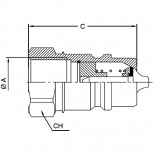 БРС ISO A BSP 3/8 - D3/8 Ниппель VSAA