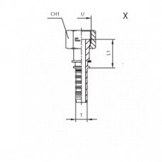 Фитинг DN 38 ORFS (Г) 2