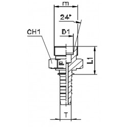 Фитинг DN 06 DKO-S (Ш) 18x1.5 10