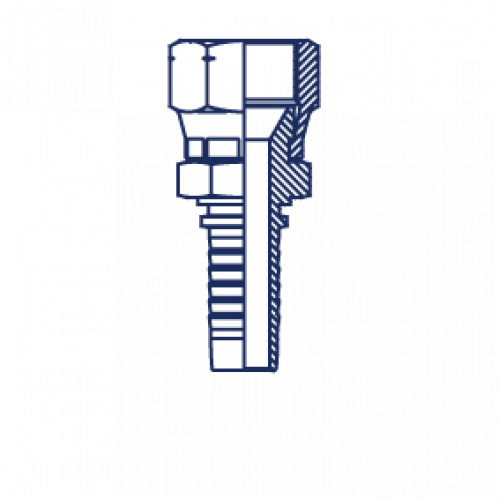 Фитинг DN 10 JIS 16x1.5 (45) (1 шестигранник)