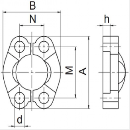 Комплект скоб AFS605B 1.1/2 (2 шт.)