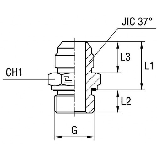 Штуцер FE JIC 1/2