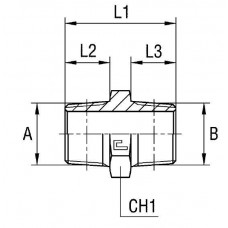 Соединение P BSPT 1" BSPT 1"