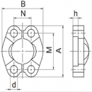 Комплект скоб AFS301B 1/2 (2 шт.) Комплект скоб AFS301B 1/2 (2 шт.)