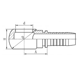 Фитинг DN 06 BANJO 1/2