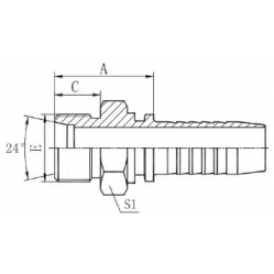 Фитинг DN 06 DKO-S (Ш) 20x1.5 12