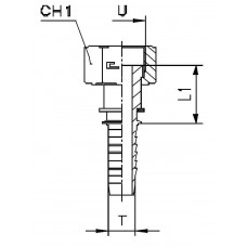 Фитинг DN 12 ORFS (Г) 13/16