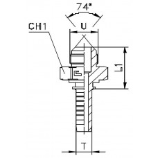 Фитинг DN 38 JIC (Ш) 1.7/8
