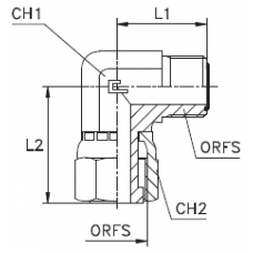 Соединение PN90 ORFS 9/16 (обжатая гайка)