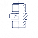 Штуцер FE ORFS 1.7/16 Штуцер FE ORFS 1.7/16