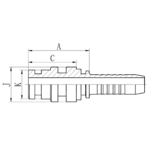 Фитинг DN 50 Staplelock SAE J1467 d=55.9 STECK 64
