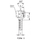 Фитинг DN 20 BSP (Г) 3/4(штифтованная гайка) (o-ring) Фитинг DN 20 BSP (Г) 3/4(штифтованная гайка) (o-ring)