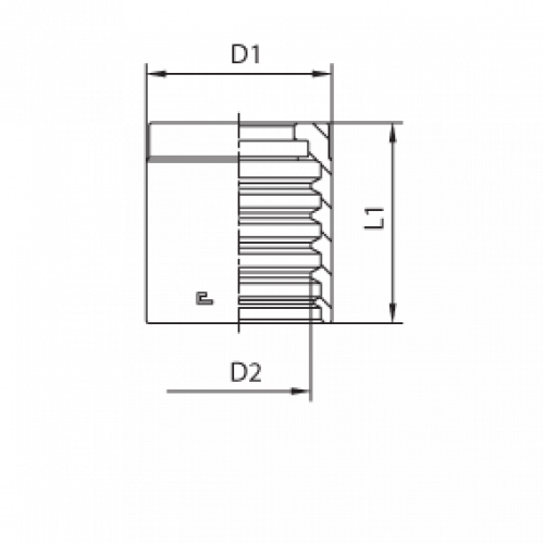 Муфта DN 25 1SN/2SN/2SC NEW
