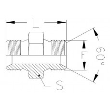 Соединение P BSP 1/2" BSP 1/2"