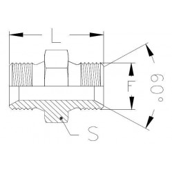 Соединение P BSP 1/2" BSP 1/2"