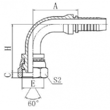 Фитинг DN 08 BSP (Г) 1/4 (90)