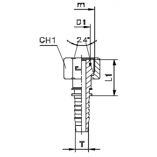 Фитинг DN 08 DKO-S (Г) 18x1.5 10
