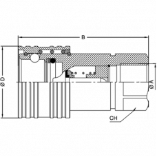 БРС ISO A BSP 1.1/4 - D1.1/4 Розетка VSAA